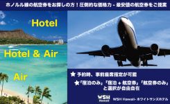 WSH Hawaii-ホワイトサンズホテル航空券圧倒的な価格力
